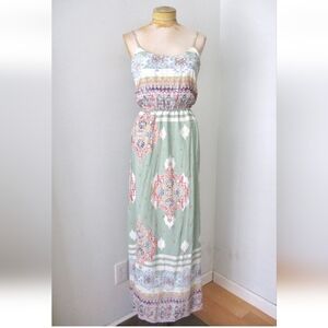 Vanilla Bay Pastel Floral Maxi Dress